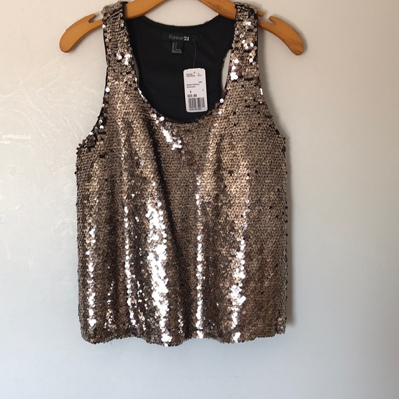 Forever 21 Sequin Top - Picture 1 of 4